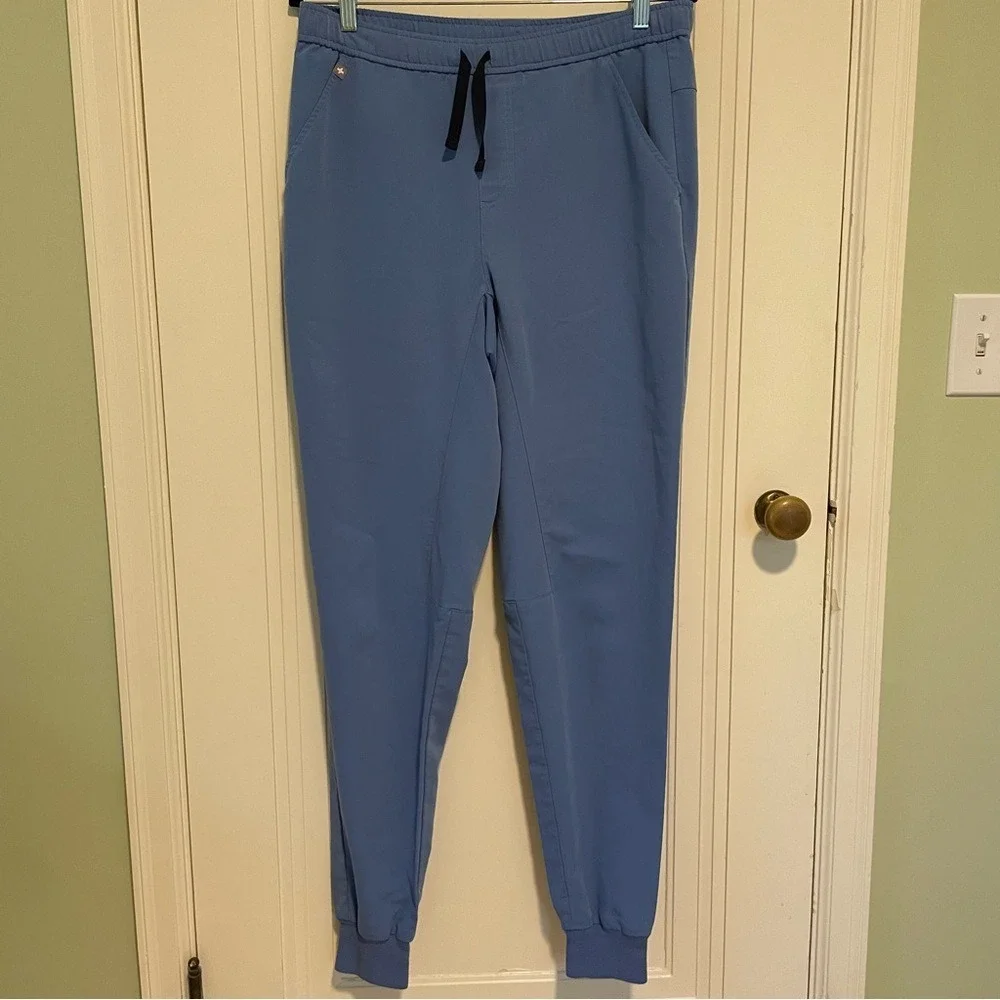 NWOT Figs Men's Tansen‎ Joggers Scrub Pants Size Medium Tall Cecil Blue